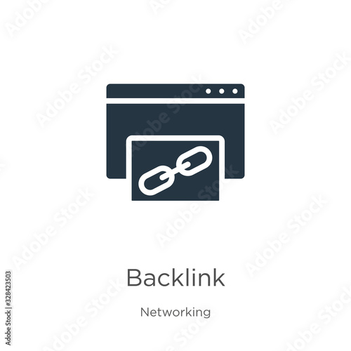 Backlink icon vector. Trendy flat backlink icon from networking collection isolated on white background. Vector illustration can be used for web and mobile graphic design, logo, eps10