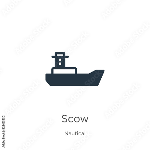 Obraz na plátně Scow icon vector
