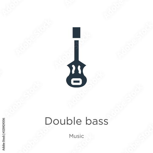 Double bass icon vector. Trendy flat double bass icon from music collection isolated on white background. Vector illustration can be used for web and mobile graphic design, logo, eps10