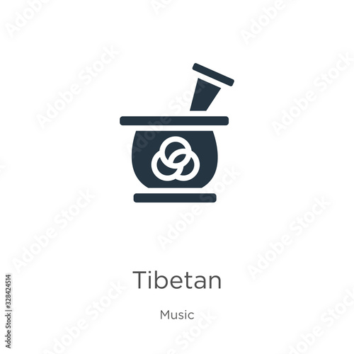 Tibetan icon vector. Trendy flat tibetan icon from music collection isolated on white background. Vector illustration can be used for web and mobile graphic design, logo, eps10