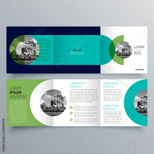 Brochure design, brochure template, creative tri-fold, trend brochure