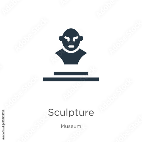 Sculpture icon vector. Trendy flat sculpture icon from museum collection isolated on white background. Vector illustration can be used for web and mobile graphic design, logo, eps10