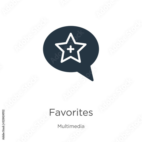 Favorites icon vector. Trendy flat favorites icon from multimedia collection isolated on white background. Vector illustration can be used for web and mobile graphic design  logo  eps10