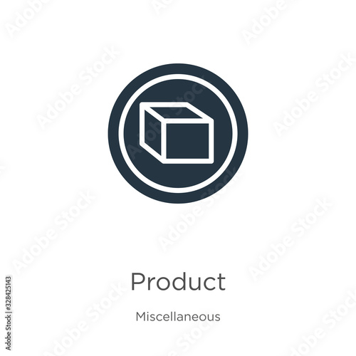 Product symbol icon vector. Trendy flat product symbol icon from miscellaneous collection isolated on white background. Vector illustration can be used for web and mobile graphic design, logo, eps10 © Premium Art