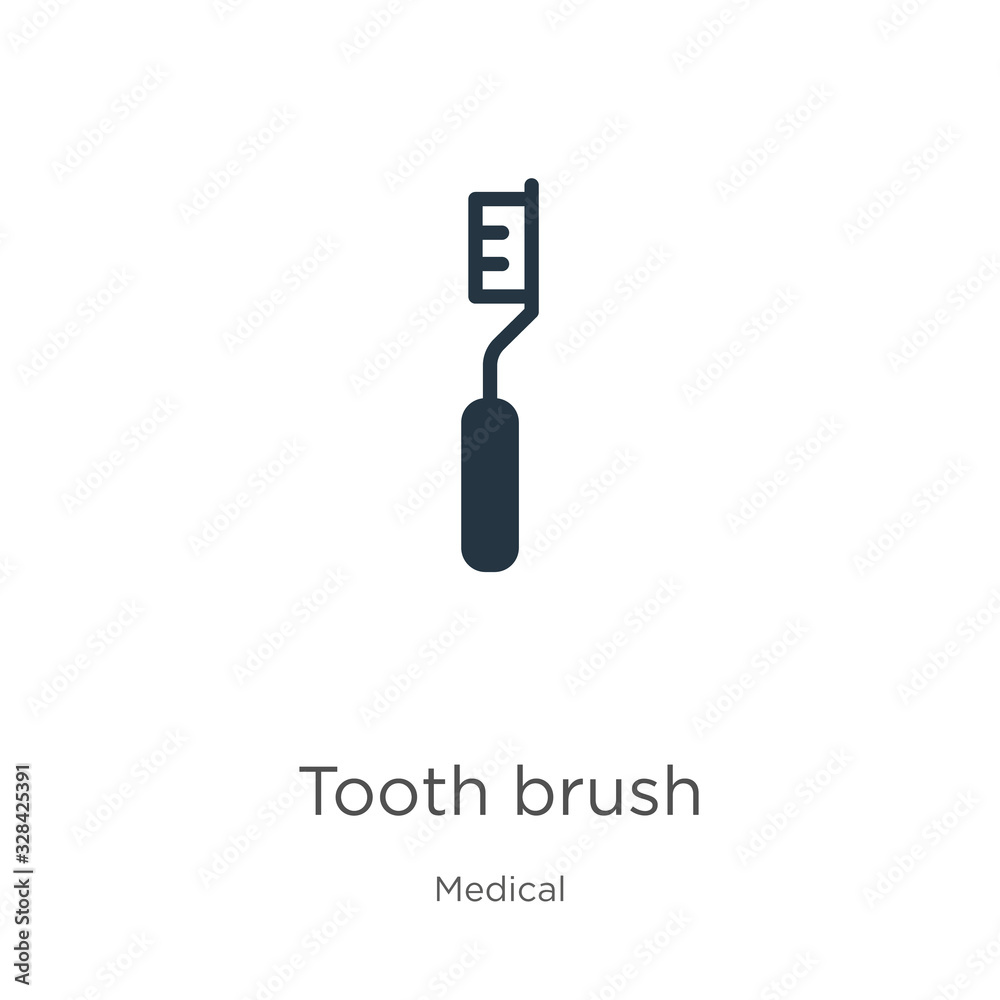 Fototapeta premium Tooth brush icon vector. Trendy flat tooth brush icon from medical collection isolated on white background. Vector illustration can be used for web and mobile graphic design, logo, eps10