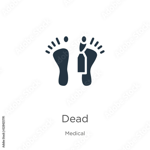 Dead icon vector. Trendy flat dead icon from medical collection isolated on white background. Vector illustration can be used for web and mobile graphic design, logo, eps10