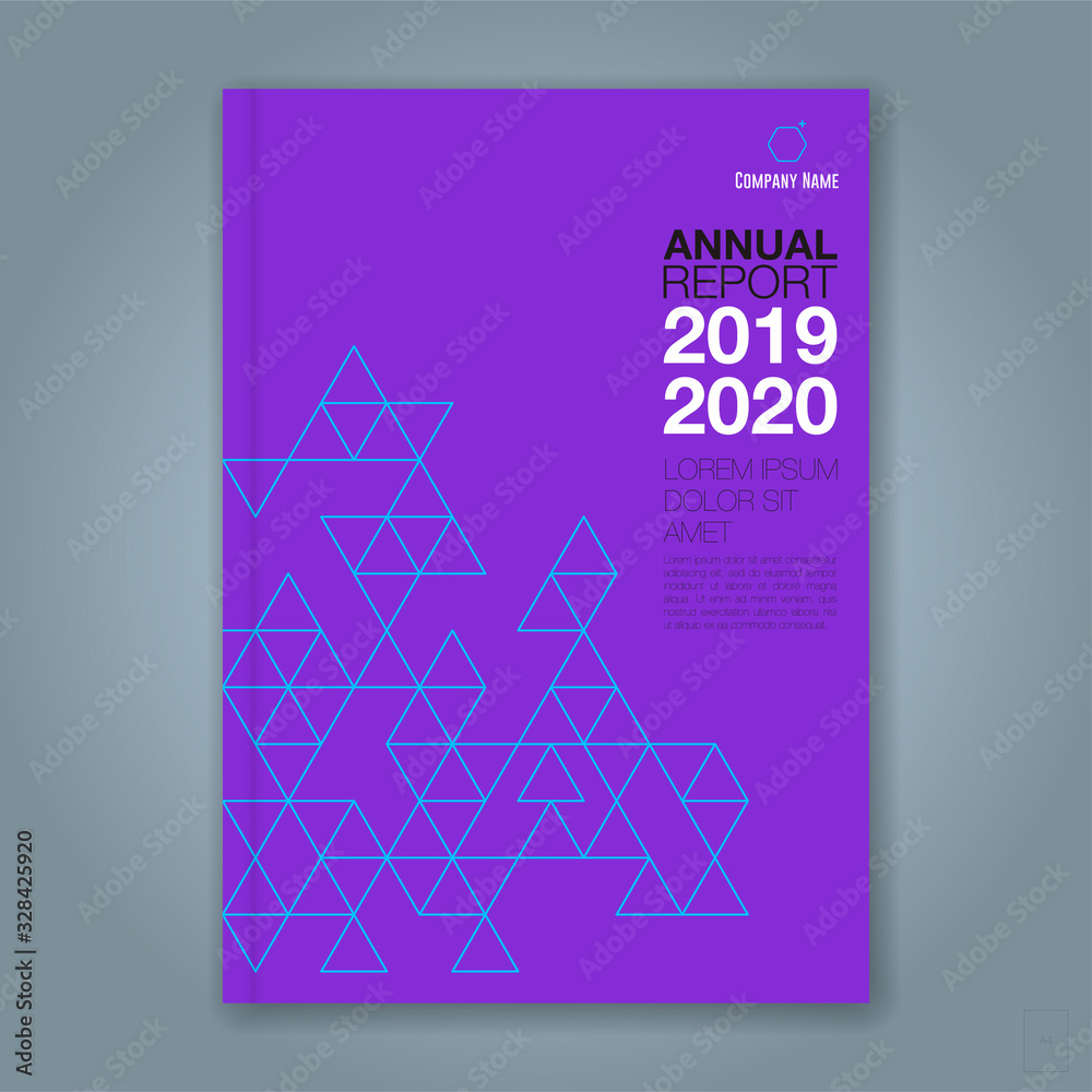 Fototapeta Abstract minimal geometric circle background for business annual report book cover brochure flyer poster