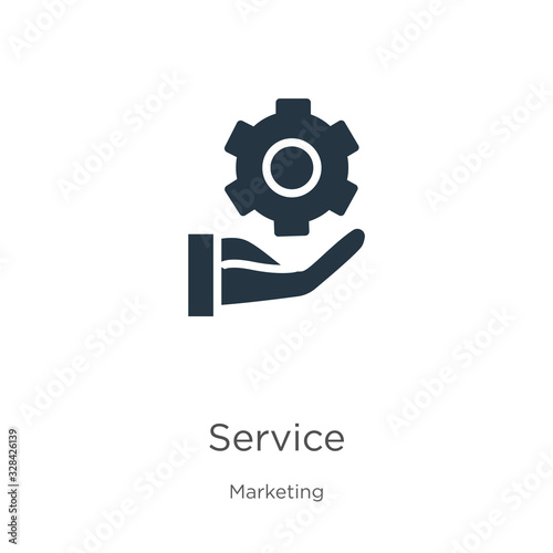 Service icon vector. Trendy flat service icon from marketing collection isolated on white background. Vector illustration can be used for web and mobile graphic design, logo, eps10
