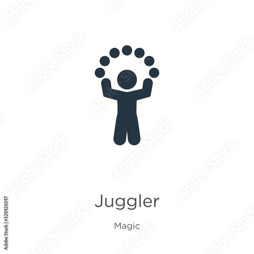 Juggler icon vector. Trendy flat juggler icon from magic collection isolated on white background. Vector illustration can be used for web and mobile graphic design, logo, eps10