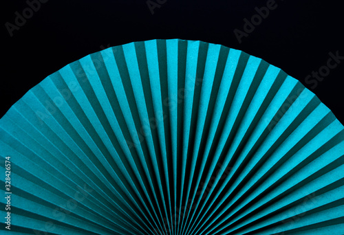 abstract green background hand fan