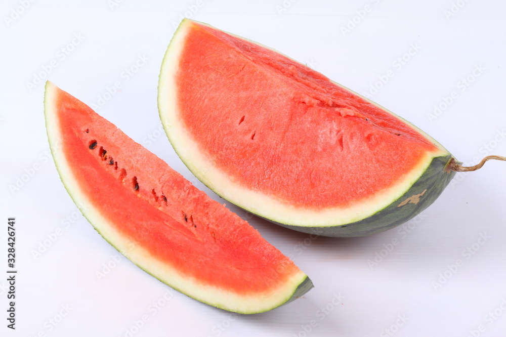 Watermelon slice isolated on white background Watermelon slice isolated on white background