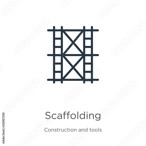 Stampa su tela Scaffolding icon vector