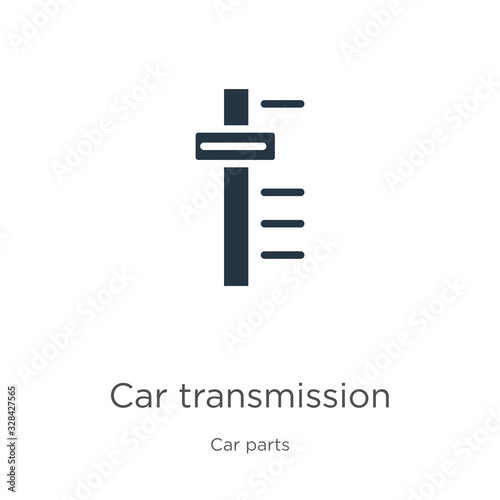 Car transmission icon vector. Trendy flat car transmission icon from car parts collection isolated on white background. Vector illustration can be used for web and mobile graphic design, logo, eps10