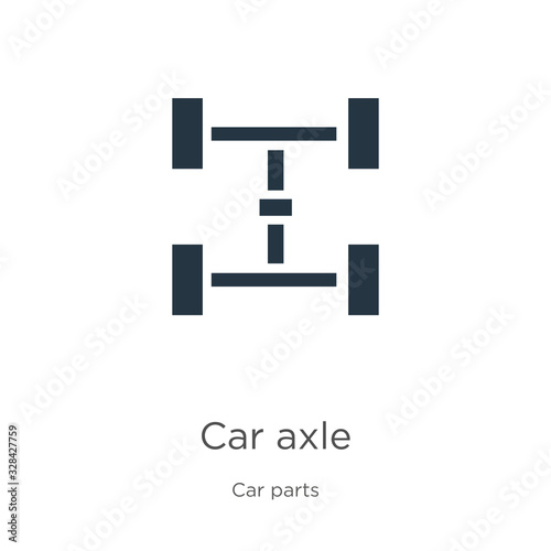 Car axle icon vector. Trendy flat car axle icon from car parts collection isolated on white background. Vector illustration can be used for web and mobile graphic design, logo, eps10
