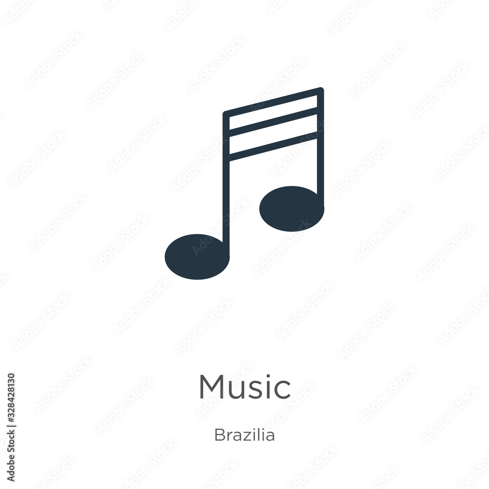 Music icon vector. Trendy flat music icon from brazilia collection isolated on white background. Vector illustration can be used for web and mobile graphic design, logo, eps10 Music icon vector. Trendy flat music icon from brazilia collection isolated on white background. Vector illustration can be used for web and mobile graphic design, logo, eps10
