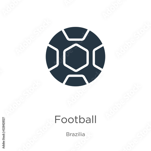 Football icon vector. Trendy flat football icon from brazilia collection isolated on white background. Vector illustration can be used for web and mobile graphic design, logo, eps10