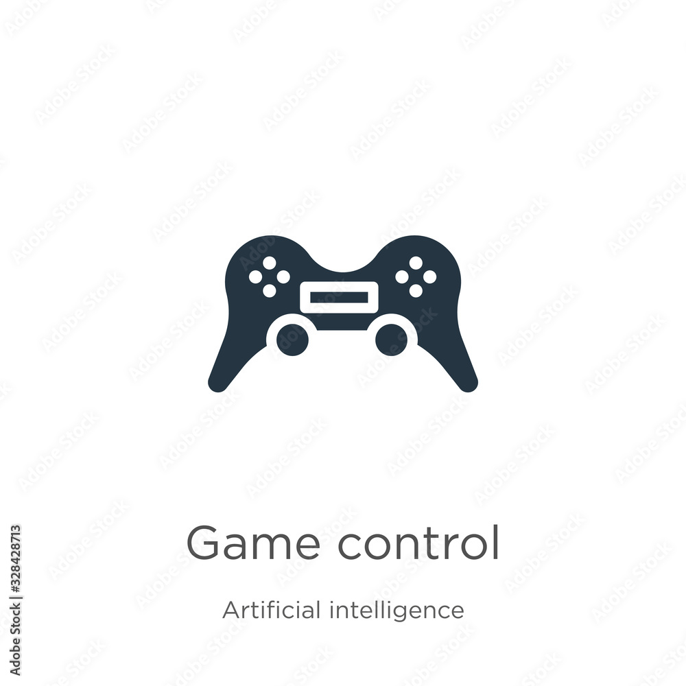 Game control icon vector. Trendy flat game control icon from augmented reality collection isolated on white background. Vector illustration can be used for web and mobile graphic design, logo, eps10 Game control icon vector. Trendy flat game control icon from augmented reality collection isolated on white background. Vector illustration can be used for web and mobile graphic design, logo, eps10