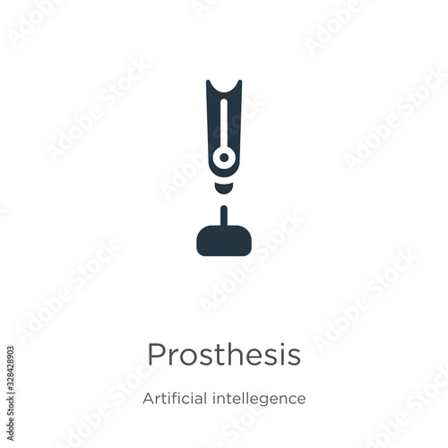 Prosthesis icon vector. Trendy flat prosthesis icon from artificial intellegence and future technology collection isolated on white background. Vector illustration can be used for web and mobile