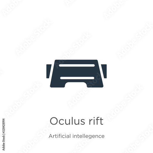 Oculus rift icon vector. Trendy flat oculus rift icon from artificial intellegence and future technology collection isolated on white background. Vector illustration can be used for web and mobile