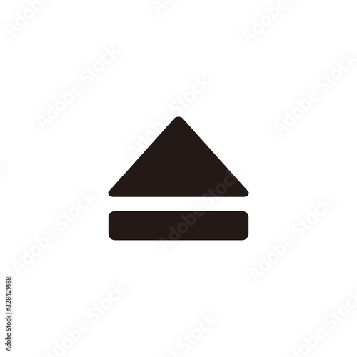 Foto Simple eject flat icon design vector