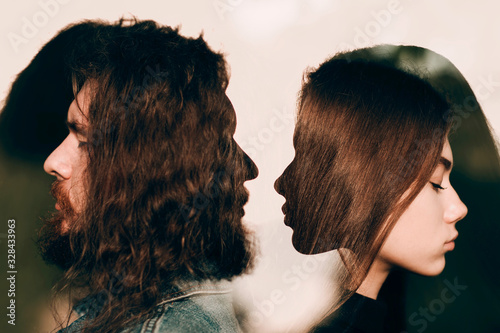 Foto Broken up relations of couple