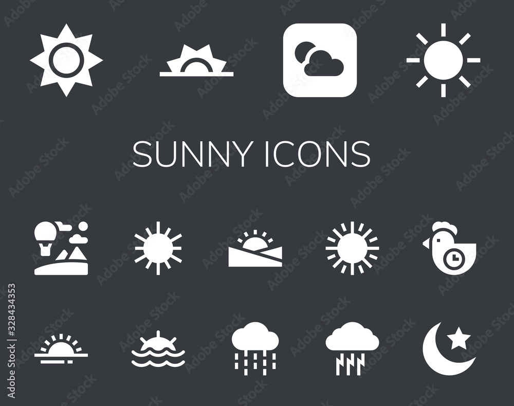 sunny icon set