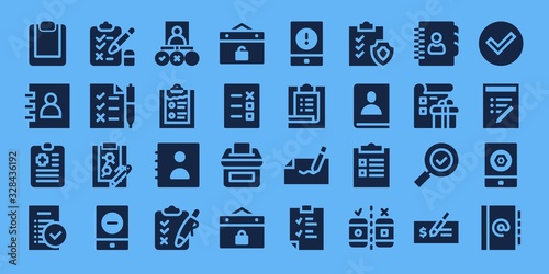 Modern Simple Set of checkmark Vector filled Icons