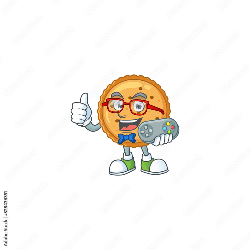 An attractive gamer peanut butter cookies cartoon character design An attractive gamer peanut butter cookies cartoon character design