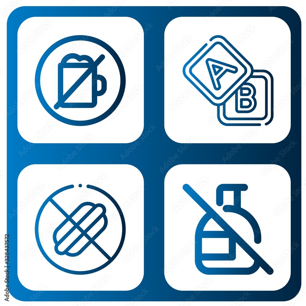 Set of ban icons Set of ban icons