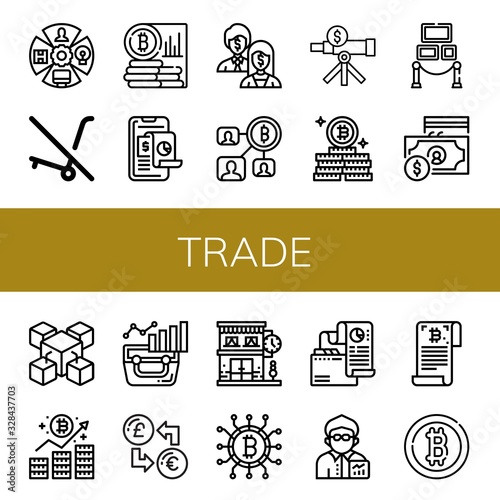 trade icon set
