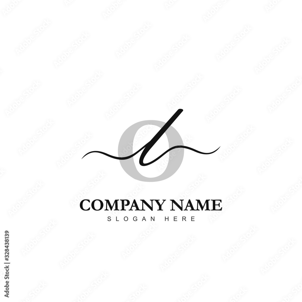 Initial LO logo luxury beauty template illustration Stock Vector ...