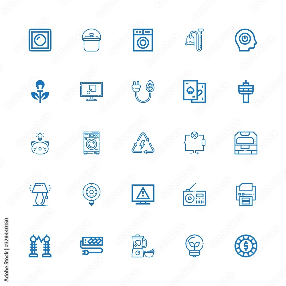 Editable 25 electrical icons for web and mobile Editable 25 electrical icons for web and mobile