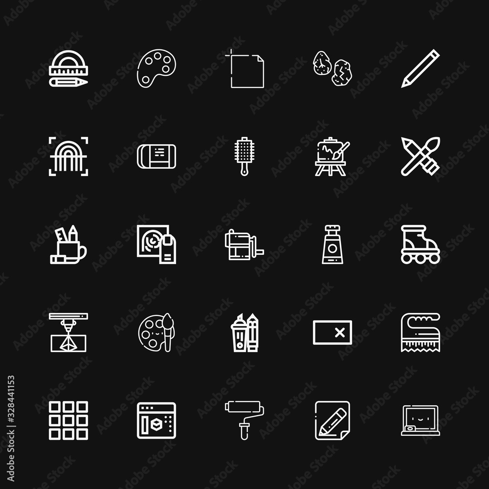 Editable 25 draw icons for web and mobile Editable 25 draw icons for web and mobile