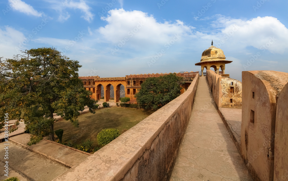 Ancient ruins of historic Jaigarh Fort palace at Jaipur Rajasthan India Ancient ruins of historic Jaigarh Fort palace at Jaipur Rajasthan India