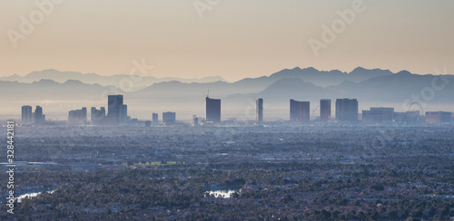 Early morning Las Vegas Valley view