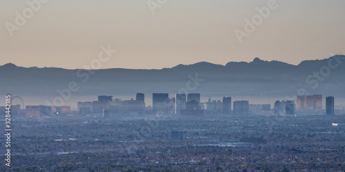 Photography Early morning Las Vegas Valley view