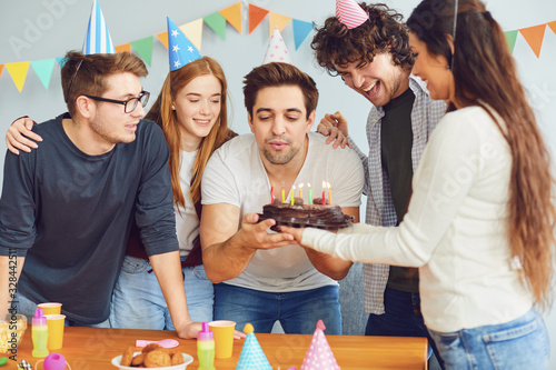 Wall Mural Happy Birthday party