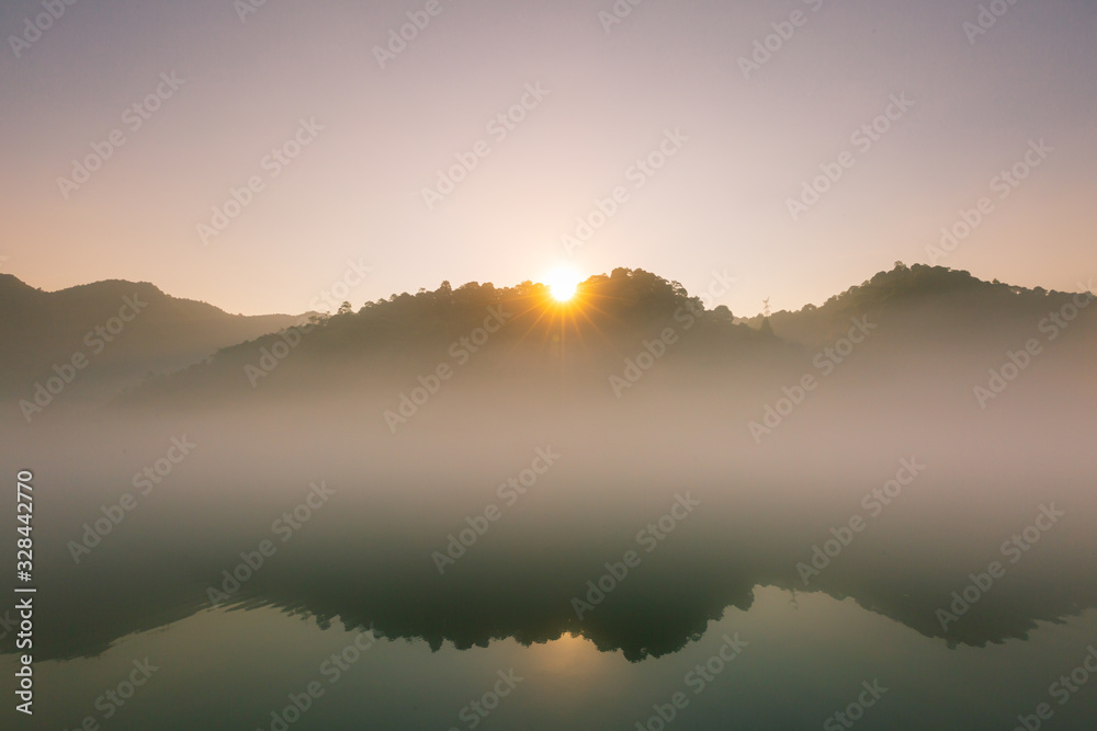 Fototapeta premium Water resources protection, environmental protection, green energy conservation.