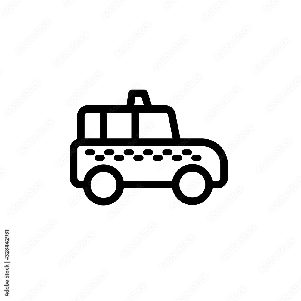 Vector illustration, taxi icon design