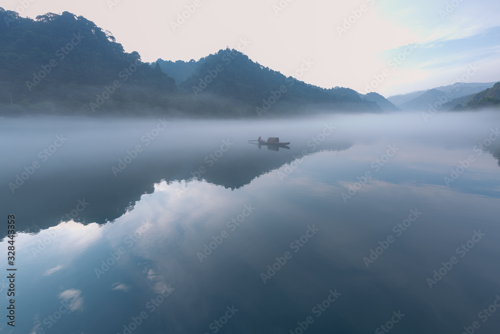 Obraz premium Water resources protection, environmental protection, green energy conservation.