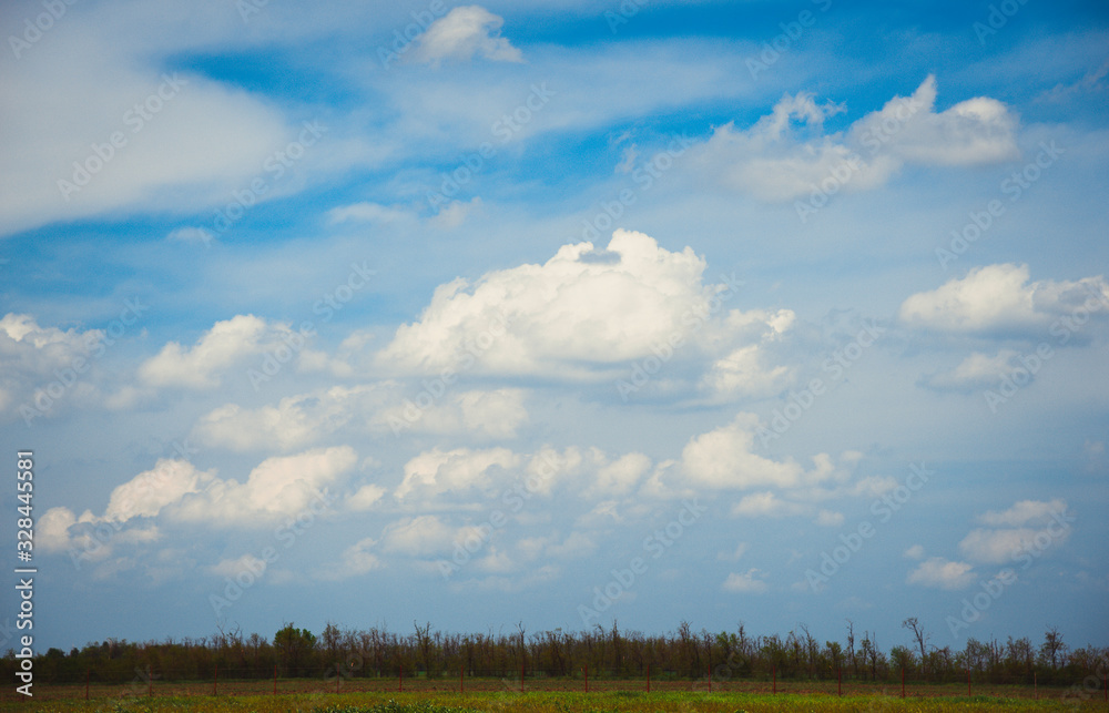 Beautiful spring landscape in Adygea