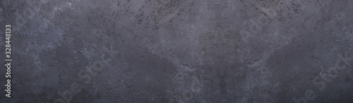 Dark abstract stone concrete texture background Panorama banner long Old textured background