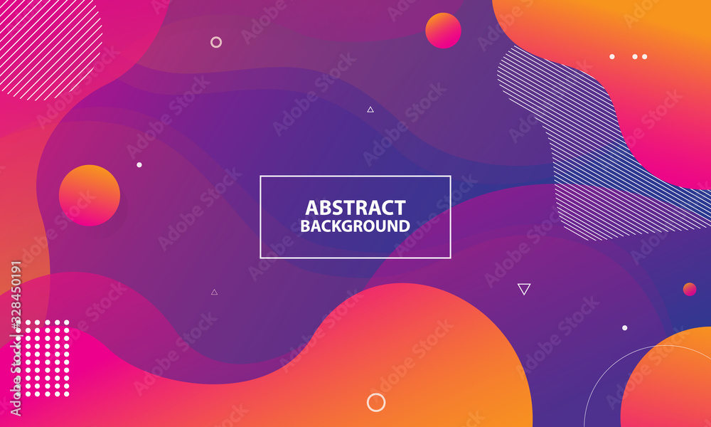 Colorful geometric background. Dynamic shapes composition. Eps10 vector