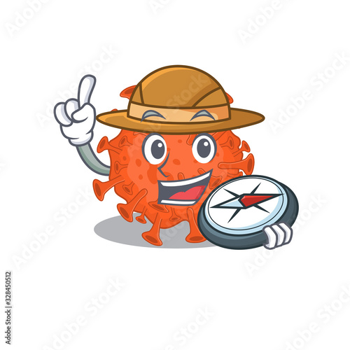 Electron microscopy coronavirus an experienced explorer with a compass