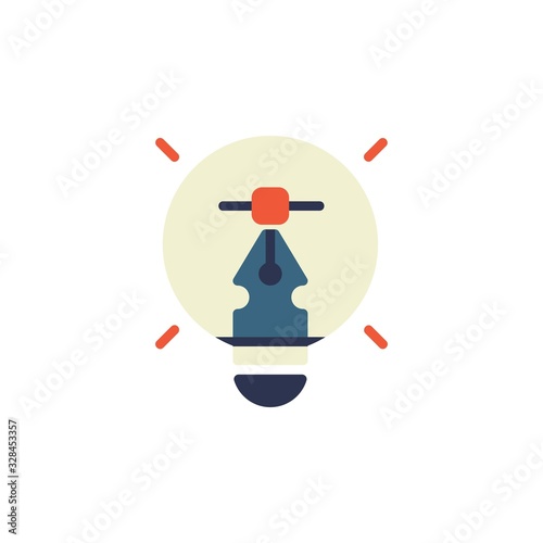 creative process icon. online learning icon. perfect for application, web, logo and presentation template. icon design flat style