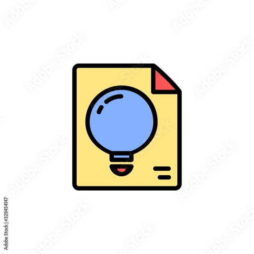 innovation icon. online learning icon. perfect for application, web, logo and presentation template. icon design filled line style
