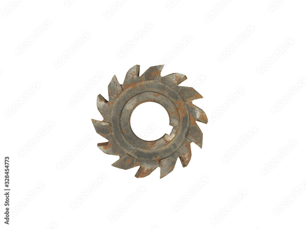 milling cutter for industrial equipment isolated on a white background. milling cutter for industrial equipment isolated on a white background.