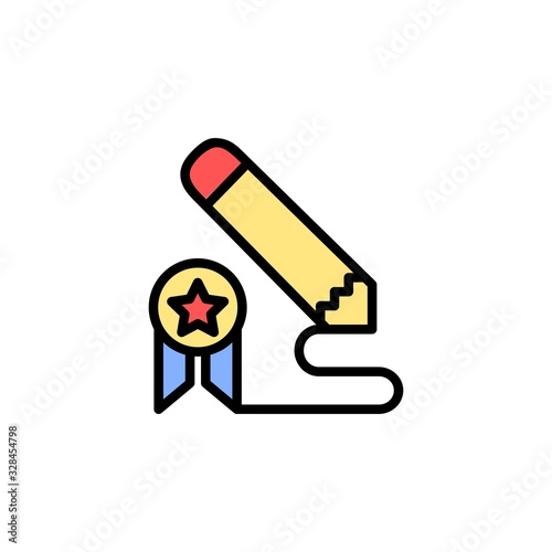 challenge icon. online learning icon. perfect for application, web, logo and presentation template. icon design filled line style