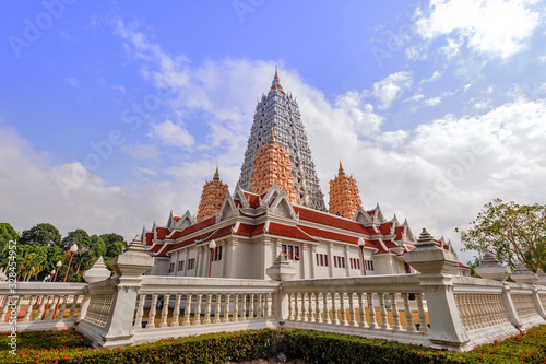  Ancient pagoda architecture ,Wat Yansangwararam in public temple   pattaya ,Thailand © Realfoto