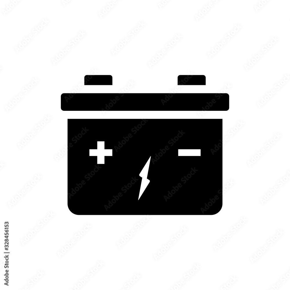 car battery icon vector template